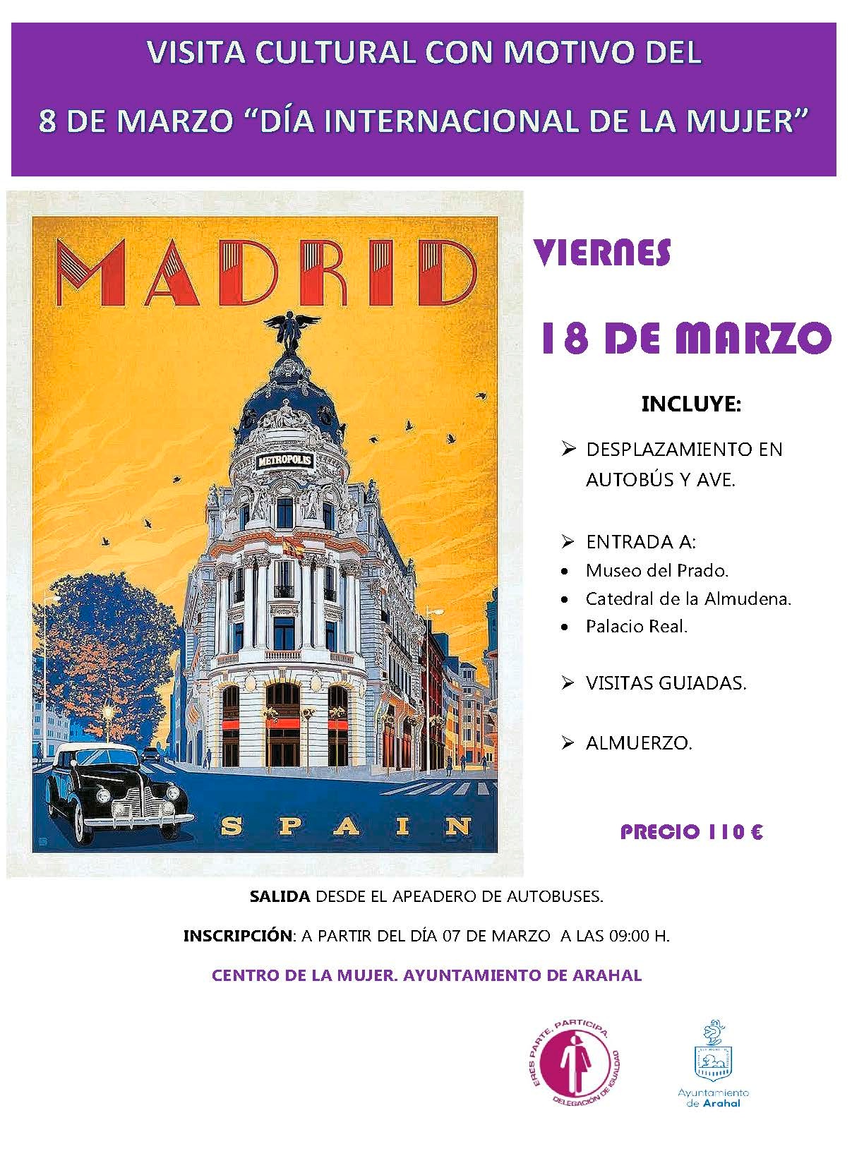 CARTEL VIAJE POR DIA MUJER 2022